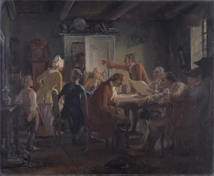 Collegium Politicum. Fra Ludvig Holbergs The Political Tinker, Akt I, Scene 2.