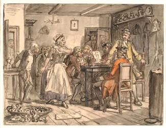 "Collegium politicum". (Den politiske kandestøber)