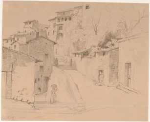 Via Piave med La Porta Su i Olevano Romano