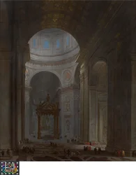 Interiøret i Peterskirken i Rom