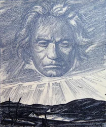 A Tribute to the Genius of Beethoven, illustration fra 