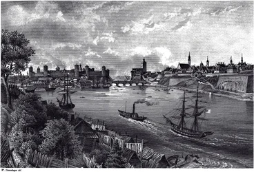 Udsigt over Narva, ca. 1850