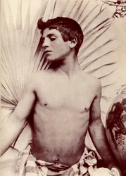 undersøgelse af en mandlig nøgen, ca. 1900