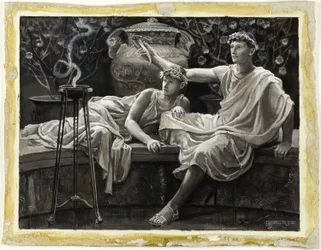 Da han tjekkede sin kærlighedstrance, tog han en kop med fuldt brus