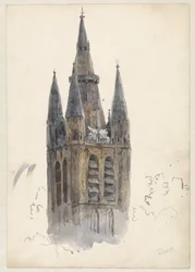 Kirketårn i Delft
