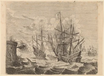 Heemskercks sejr over den spanske flåde ved Gibraltar, 1634.