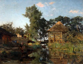 En vaskekone, 1880-1885.