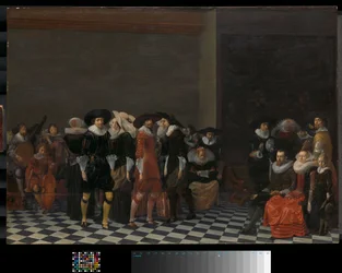 En bryllupsfest, ca. 1625 (olie på panel)
