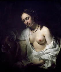 Bathsheba modtager brev fra David, af Willem Drost