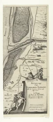 Beleg van Schenckenschans (højre side), 1635 Belejring af Schencken-Schans, med alle de nye forter og indfaldsvinkler
