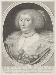 Portræt af Sophia Hedwig af Brunswick-Wolfenbüttel