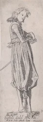 Engelsk adelsmand, fra adelsmænd fra forskellige lande, tavle 3, ca. 1615.