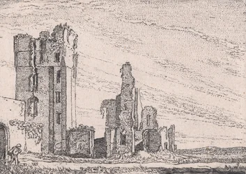 Huys te Kleef nær Haarlem, fra Versheyden Landtschapjes Forskellige Lille Landskab..., ca. 1616.