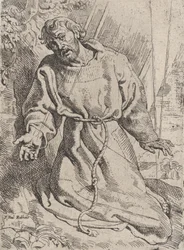Saint Francis modtager Stigmata, ca. 1613-14.
