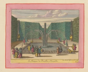 Pouillons springvand i haverne ved Versailles