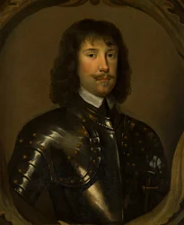 Portræt af Richard 2. Lord Herbert af Cherbury (1557-1596) (olie på lærred)
