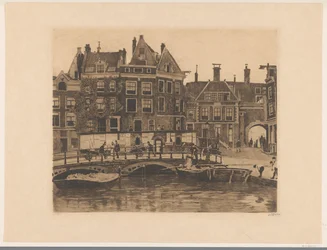 Udsigt over Beurspleintje i Amsterdam