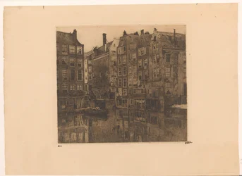 Oudezijds Voorburgwal og Oudezijds Kolk i Amsterdam