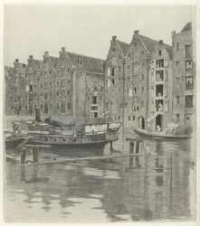 Pakhuse ved en kanal