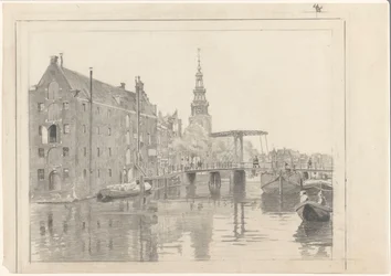 Bybillede med Montelbaanstoren