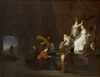 Allegori om fred. Pax bliver kronet af Minerva