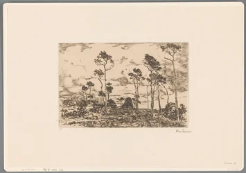 Landskab med nøgne træer og skovhuggere Indlæser coppice (original titel)