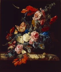 En vase med blomster, 1663