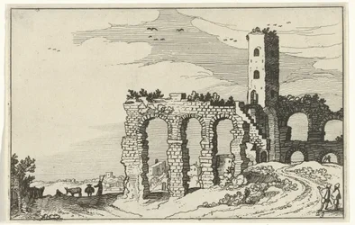 Ruin af akvedukten Romerske ruiner og kystlandskaber (serie 1) (serietitel)