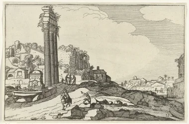 Castor og Pollux tempel Romerske ruiner og kystlandskaber (serie 1) (serietitel)