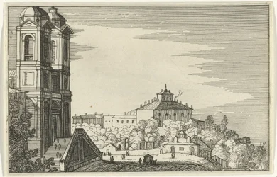 Trinità dei Monti i Rom Romeinse ruïnes en kustlandschappen (serie 1) (serietitel)