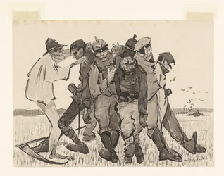 Høst 1918. Moderne majsskjold (original titel på objektet)