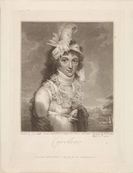Portræt af Caroline Amalia Elisabeth af Brunswick-Wolfenbüttel