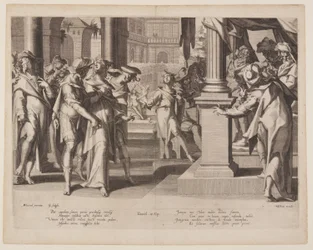 Susanna Before Daniel, plade 3 fra Retfærdighedens Troner (Thronus Iustitiae)