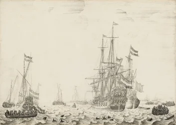 Hollandske Skibe nær Kysten