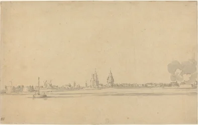 Udsigt over en hollandsk by (Delft?)