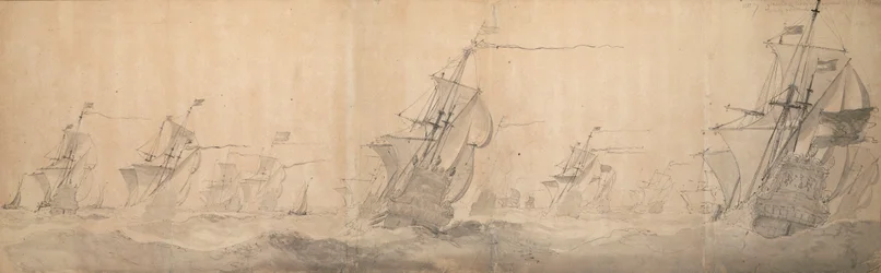 Hollandsk flåde slår op ad kysten ud for de nordfrisiske øer 9 [OS] / 19. oktober 1658