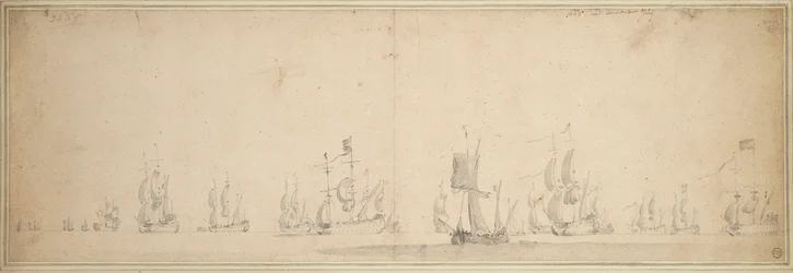 Den hollandske flåde før slaget ved Lowestoft, maj-juni 1665