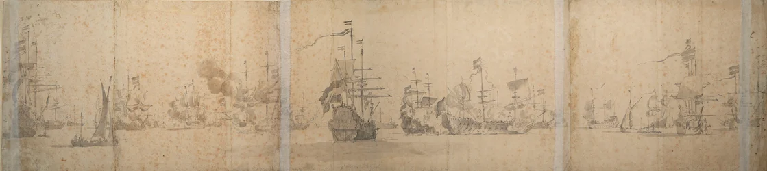 Den hollandske flåde ud for Hollands kyst november 1664