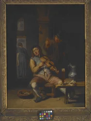 The Revelers (olie på træ)