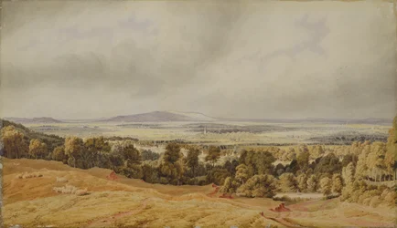 Udsigt over Broadway Hill, Worcester (akvarel på papir)