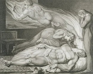 Death of the Strong Wicked Man, pl.6, illustration fra 