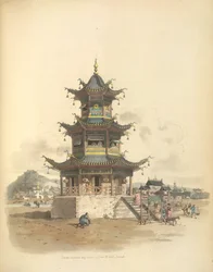 En pagode eller et tempel