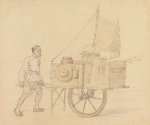 Kinesisk transportør med sin sejl-set Barrow