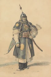 Portræt af en kinesisk soldat