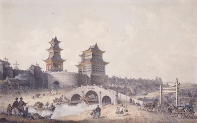 Pringze Men, den vestlige port i Peking,