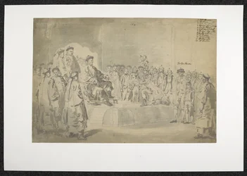 WD 961, f.57 Plade 154 Macartneys første møde med Qianlong