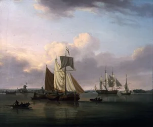 Forsendelse fra Deptford (olie på lærred)