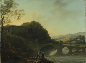 Lismore Castle fra Østen (olie på lærred)