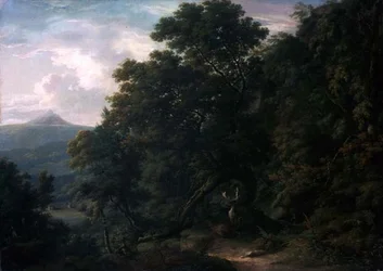 Udsigt over Powerscourt Demesne (olie på lærred)