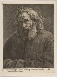 Gammel mand med langt skæg, 1761.